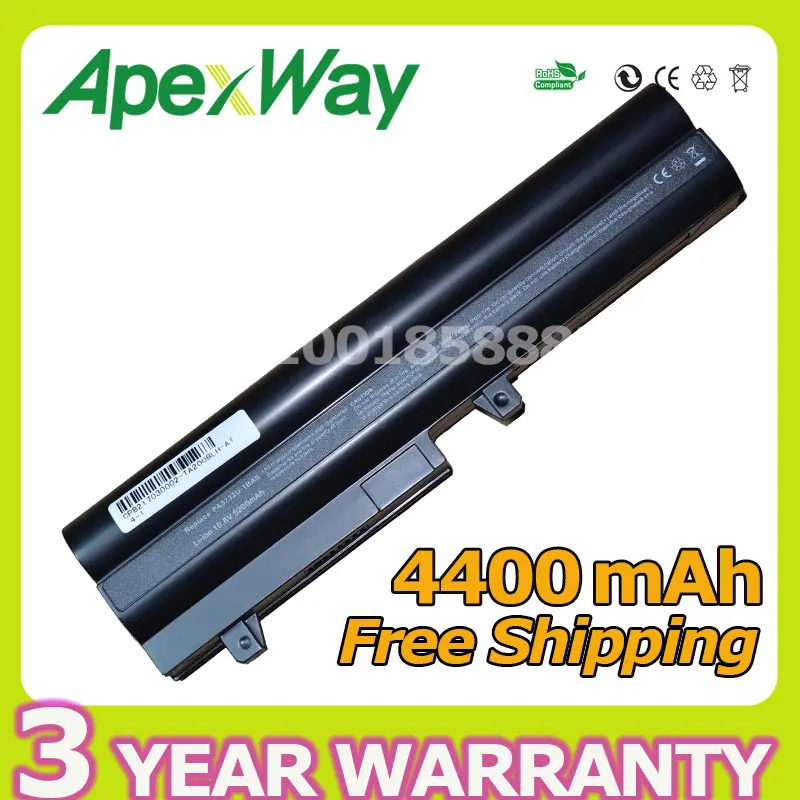 Apexway 4400 мАч аккумулятор для Toshiba PA3732U-1BAS PA3734U-1BRS PABAS209 PABAS211NB200 mini NB205 для Dynabook UX/23JBL UX/24JBL
Apexway 4400 мАч аккумулятор для Toshiba PA3732U-1BAS PA3734U-1BRS PABAS209 PABAS211NB200 mini NB205 для Dynabook UX/23JBL UX/24JBL
