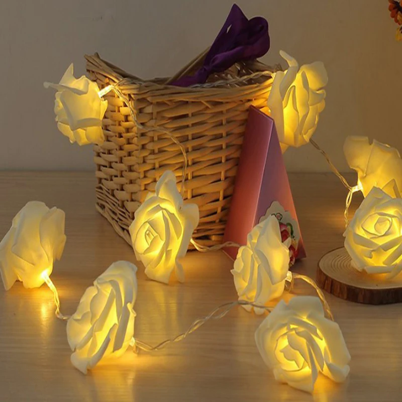 5m 20 Led fairy string Rose flower Led christmas light Holiday Party Wedding decoration Lamp garland festival 220V 110V
5m 20 Led fairy string Rose flower Led christmas light Holiday Party Wedding decoration Lamp garland festival 220V 110V