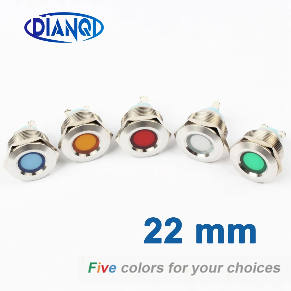 LED Metal Indicator light 22mm concave round Signal lamp LIGHT 3V 6V 12V 24V 220v screw red yellow blue white 22ZSD.A.L
LED Metal Indicator light 22mm concave round Signal lamp LIGHT 3V 6V 12V 24V 220v screw red yellow blue white 22ZSD.A.L