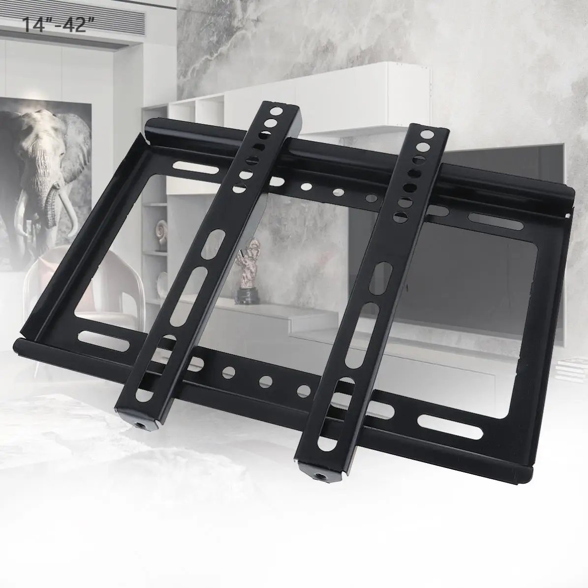 Universal Thin 18KG Black TV Wall Mount Bracket Flat Panel TV Frame with Gradienter for 14-42 Inch LCD LED Monitor Flat Pan
Universal Thin 18KG Black TV Wall Mount Bracket Flat Panel TV Frame with Gradienter for 14-42 Inch LCD LED Monitor Flat Pan
