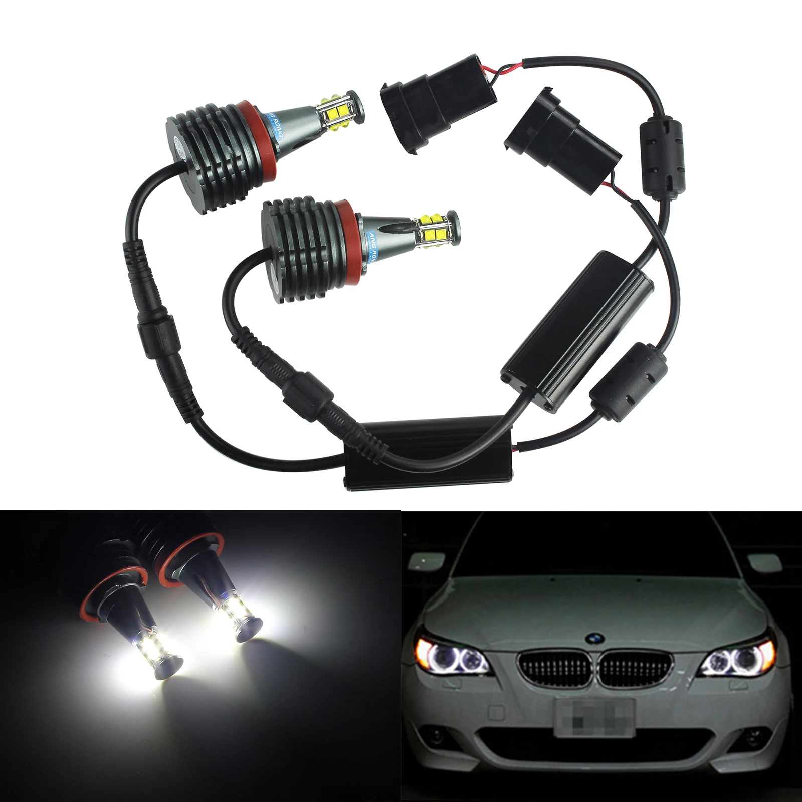 ANGRONG 80W LED Angel Eyes Halo Ring Light H8 Bulb White For BMW 3-Series E92 M3 08-13 E82 E60 E63 X1 X5 X6 Z4
ANGRONG 80W LED Angel Eyes Halo Ring Light H8 Bulb White For BMW 3-Series E92 M3 08-13 E82 E60 E63 X1 X5 X6 Z4