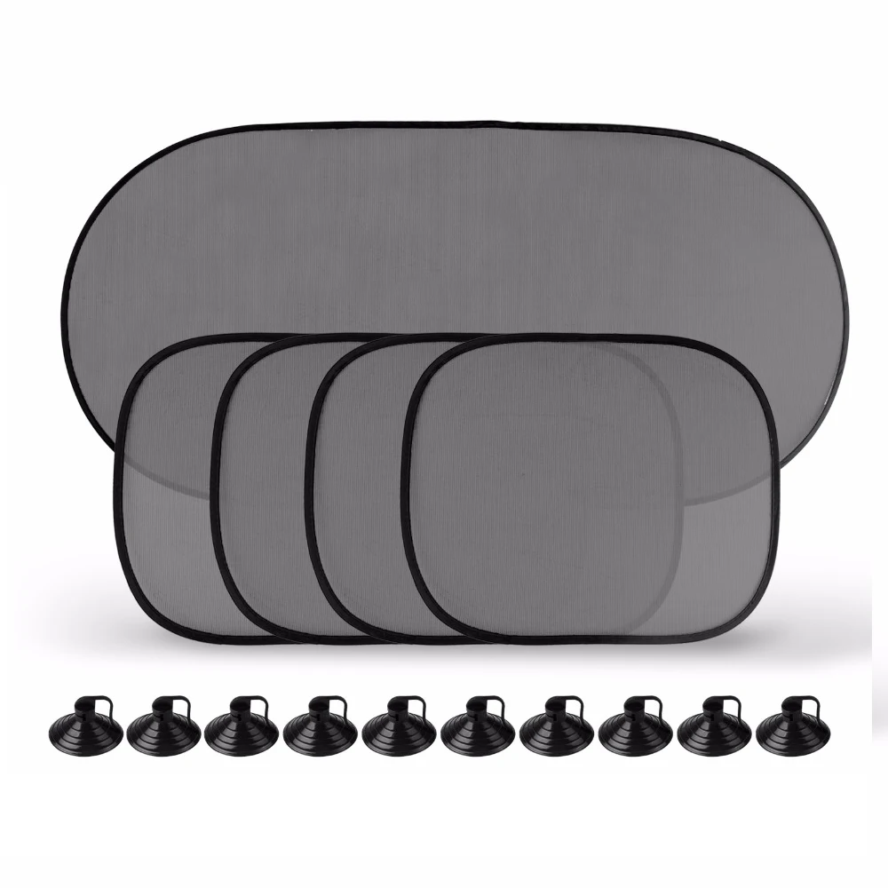 5 Pcs/Set Black Car Window Mesh Cover Windshield Rear Side Sunshade Visor Block
5 Pcs/Set Black Car Window Mesh Cover Windshield Rear Side Sunshade Visor Block