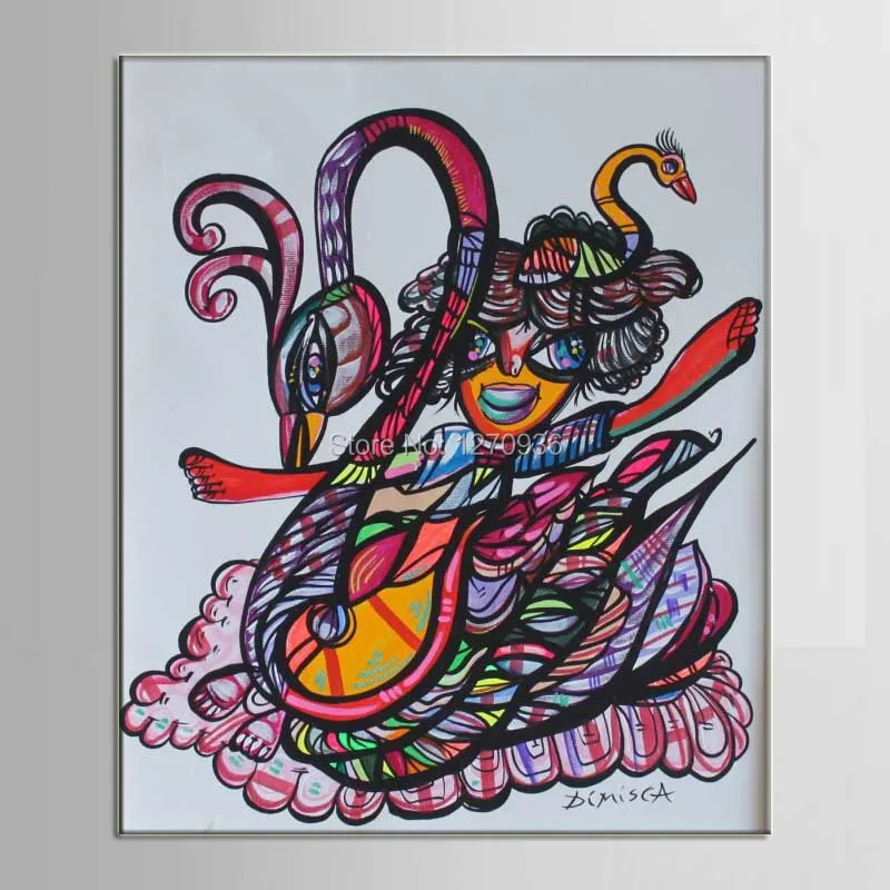 Newest Lady Incarnation of the Classic Monster Goose Abstract Body Art Hand Painted Oil Painting on Canvas for Wall Decorative
Newest Lady Incarnation of the Classic Monster Goose Abstract Body Art Hand Painted Oil Painting on Canvas for Wall Decorative