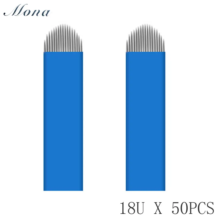 50 PCS 18 Pin U Shape Tattoo Needles Permanent Makeup Eyebrow Embroidery Blade For 3D Microblading Manual Tattoo Pen
50 PCS 18 Pin U Shape Tattoo Needles Permanent Makeup Eyebrow Embroidery Blade For 3D Microblading Manual Tattoo Pen