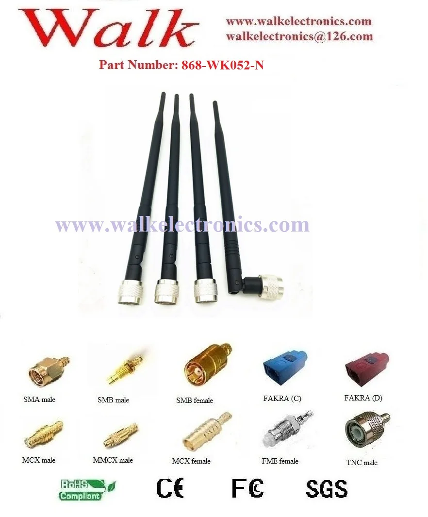 high gain N male 868MHz antenna N male UHF RFID antenna foldable 295mm length 7.0dBi
high gain N male 868MHz antenna N male UHF RFID antenna foldable 295mm length 7.0dBi