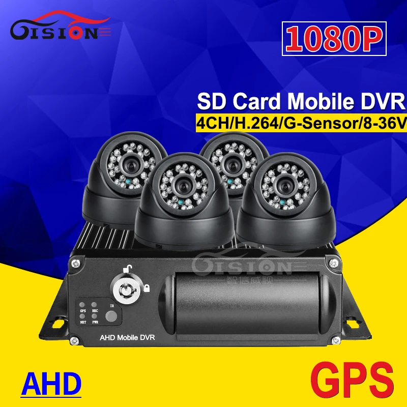 GPS SD 4CH 1080P Vehicle Car Mobile Dvr With 4Pcs Indoor Plastic Dom Camera 256G Storage Dual SD Video Mdvr I/O Alarm For Bus
GPS SD 4CH 1080P Vehicle Car Mobile Dvr With 4Pcs Indoor Plastic Dom Camera 256G Storage Dual SD Video Mdvr I/O Alarm For Bus
