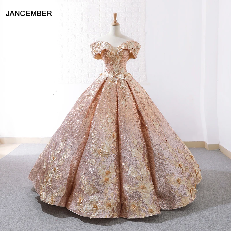 J66536C Jancember Gold Evening Dress 2021 Off The Shoulder Appliques Floor Length Swollen Formal Gowns
J66536C Jancember Gold Evening Dress 2021 Off The Shoulder Appliques Floor Length Swollen Formal Gowns