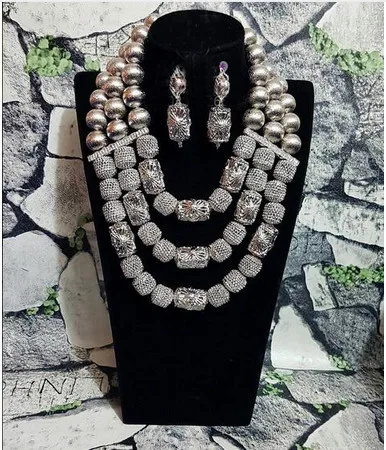 Brides Indian Silver African Fashion Jewelry Sets Wedding Beads Jewelry Accessory for Arabic Party Necklace Free Shipping ABH485
Brides Indian Silver African Fashion Jewelry Sets Wedding Beads Jewelry Accessory for Arabic Party Necklace Free Shipping ABH485