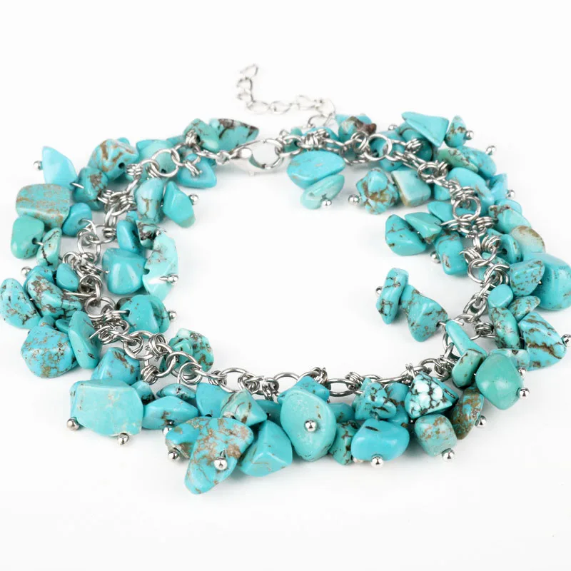 ZMZY Brand Women Charm Bracelet Unique Small Natural Stones Turquoises Bracelets Handmade Boho Jewelry Gift
ZMZY Brand Women Charm Bracelet Unique Small Natural Stones Turquoises Bracelets Handmade Boho Jewelry Gift