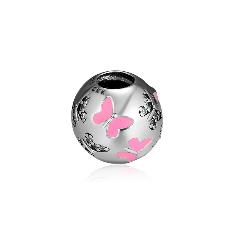 CKK 100% 925 Sterling-Silver Butterfly All Around,Pink Enamel,Clear CZ DIY Fits for Making Charms Bracelets
CKK 100% 925 Sterling-Silver Butterfly All Around,Pink Enamel,Clear CZ DIY Fits for Making Charms Bracelets