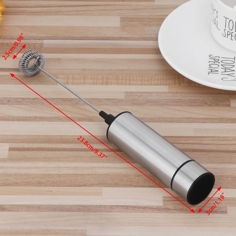 Powerful Electric Milk Frother With 2pcs Stainless Steel Spring Whisk Foam Maker Mar28
Powerful Electric Milk Frother With 2pcs Stainless Steel Spring Whisk Foam Maker Mar28