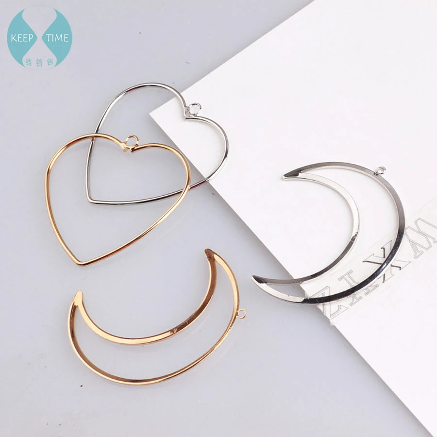 Copper simple DIY, large Love Moon Pendant, Korean earrings, earrings, handmade jewelry, accessories, materials
Copper simple DIY, large Love Moon Pendant, Korean earrings, earrings, handmade jewelry, accessories, materials