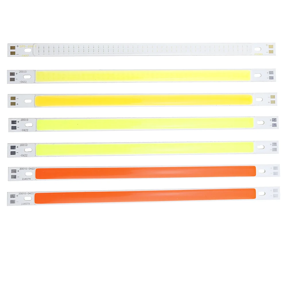 DC12V 10W 200*10mm COB LED Light Strip CRI diode strip for Warm white white blue green red DIY lighting project factory Outlet
DC12V 10W 200*10mm COB LED Light Strip CRI diode strip for Warm white white blue green red DIY lighting project factory Outlet