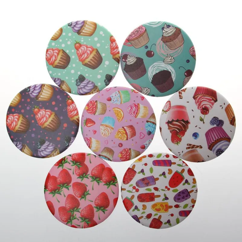 6pcs 75mm Exquisite plastic Portable pocket mirror round shape foldable makeup mirror sweets design Cosmetic mirrors
6pcs 75mm Exquisite plastic Portable pocket mirror round shape foldable makeup mirror sweets design Cosmetic mirrors