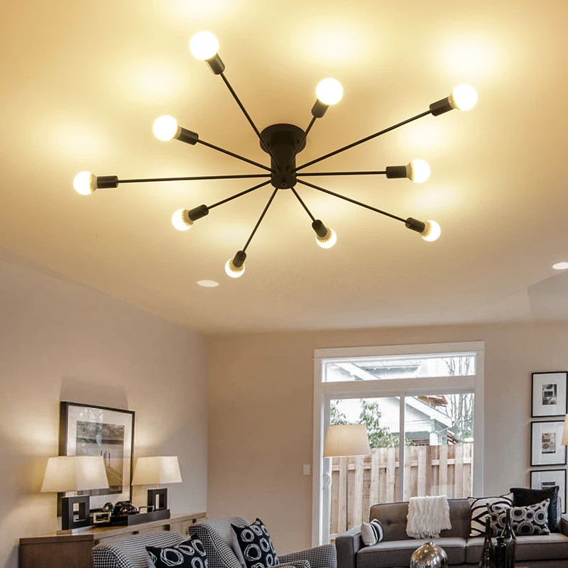 BDBQBL Vintage 10 Heads Spider Ceiling Lights Iron AC 90-260VSurface Mounted Ceiling Lamp Large Bedroom Living Room Lights
BDBQBL Vintage 10 Heads Spider Ceiling Lights Iron AC 90-260VSurface Mounted Ceiling Lamp Large Bedroom Living Room Lights