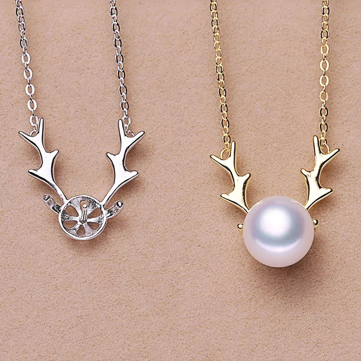 Christmas Deer 925 Sterling Silver Pearl Necklace Chain Pendant Mountings Necklace Findings Jewelry Parts Fittings Accessories
Christmas Deer 925 Sterling Silver Pearl Necklace Chain Pendant Mountings Necklace Findings Jewelry Parts Fittings Accessories