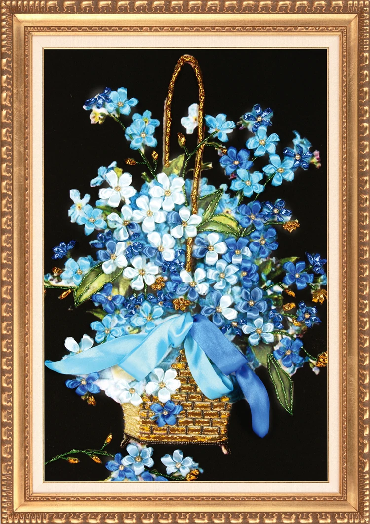 Needlework,DIY Ribbon Cross stitch Sets for Embroidery kit,Elegant blue bouquet flower ribbon Cross-Stitch handwork wedding kit
Needlework,DIY Ribbon Cross stitch Sets for Embroidery kit,Elegant blue bouquet flower ribbon Cross-Stitch handwork wedding kit