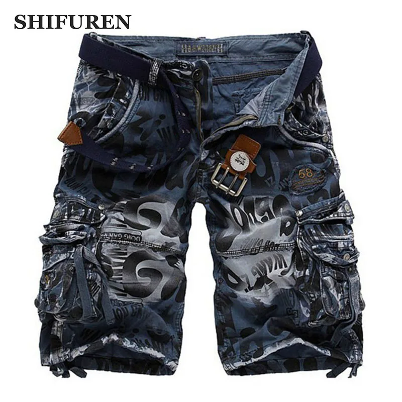 SHIFUREN Mens Camouflage Cargo Military Shorts Loose Casual Multi Pocket Men's Shorts Beach Military Army Cargo Shorts (No belt)
SHIFUREN Mens Camouflage Cargo Military Shorts Loose Casual Multi Pocket Men's Shorts Beach Military Army Cargo Shorts (No belt)