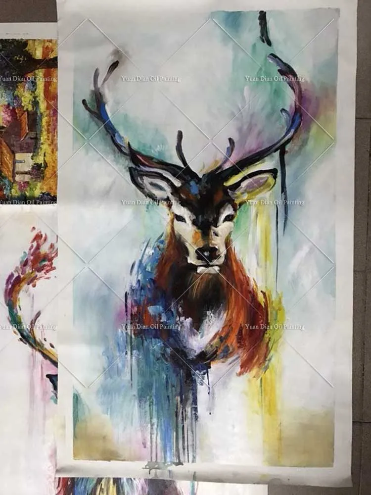Best Selling Handmade Items Colorful Abstract Paintings Animals Oil Painting Deer Oil Paintings Wall decor Wallpapers Home Decor
Best Selling Handmade Items Colorful Abstract Paintings Animals Oil Painting Deer Oil Paintings Wall decor Wallpapers Home Decor