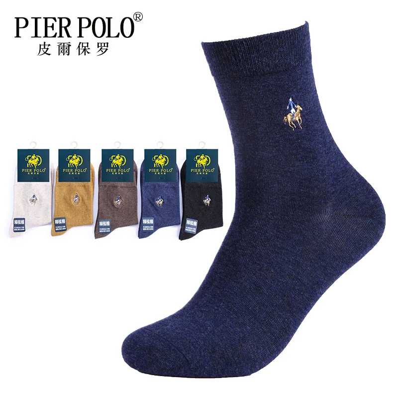 PIER POLO Brand Men Socks 5Pairs/lot Fashion Dress Socks Happy Cotton Socks Business Embroidery Winter Socks calcetines
PIER POLO Brand Men Socks 5Pairs/lot Fashion Dress Socks Happy Cotton Socks Business Embroidery Winter Socks calcetines