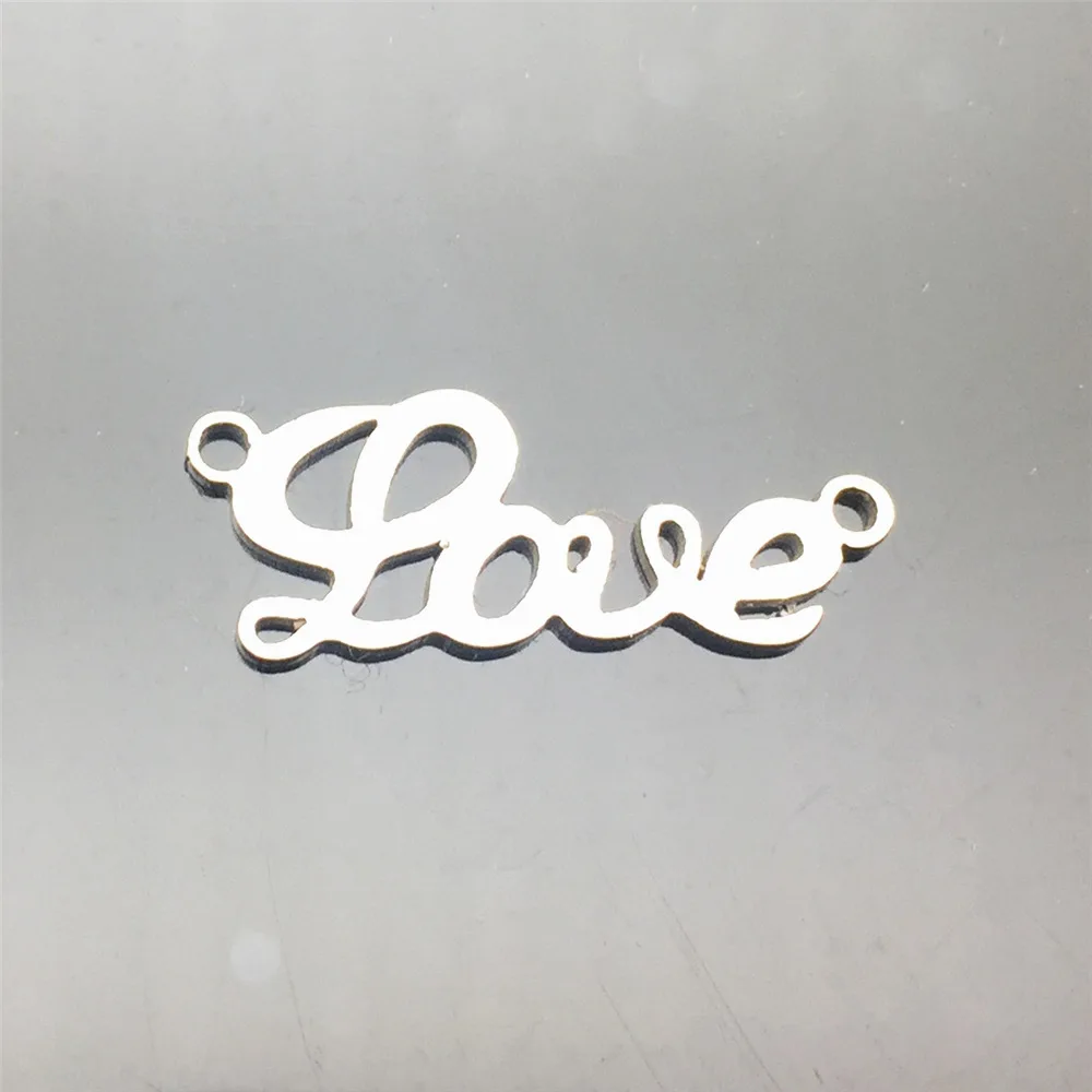Love Charm Steel Color Made 23*9mm Bracelet Connector Diy Findings 10pcs/lot Hand Make Accessory
Love Charm Steel Color Made 23*9mm Bracelet Connector Diy Findings 10pcs/lot Hand Make Accessory