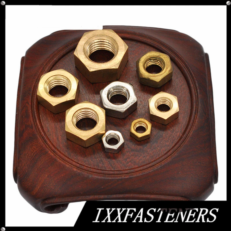 50PCS M2 M2.5 M3 M3.5 M4 M5 M6 DIN934 Copper Brass H62 Hexagon Nuts Metric Thread Hex Nut
50PCS M2 M2.5 M3 M3.5 M4 M5 M6 DIN934 Copper Brass H62 Hexagon Nuts Metric Thread Hex Nut
