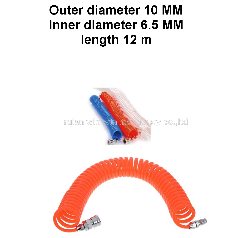 Tracheal Spiral tube PU10*6.5mm spring Polyurethane PU Air Compressor Hose Tube Pneumatic Hose Pipe for Compressor Air Tool
Tracheal Spiral tube PU10*6.5mm spring Polyurethane PU Air Compressor Hose Tube Pneumatic Hose Pipe for Compressor Air Tool