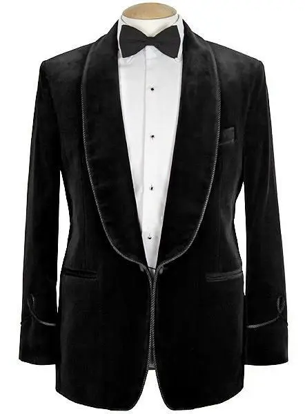 Tailored Made Black Velvet Jacket Groom Formal Tuxedos Smoking Suits Men Shawl Lapel Prom Party Man Blazer Jacket Only
Tailored Made Black Velvet Jacket Groom Formal Tuxedos Smoking Suits Men Shawl Lapel Prom Party Man Blazer Jacket Only