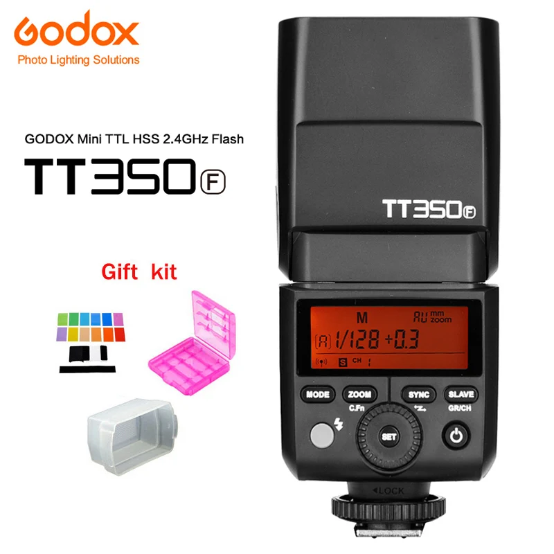 New Godox Mini Speedlite Camera Flash TT350F TTL HSS GN36 High Speed 1/8000S 2.4G Wireless X System for Fujifilm Camera
New Godox Mini Speedlite Camera Flash TT350F TTL HSS GN36 High Speed 1/8000S 2.4G Wireless X System for Fujifilm Camera