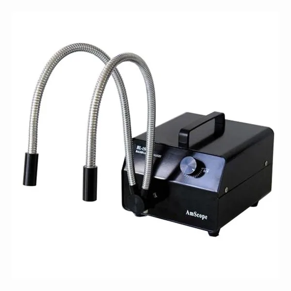 Волоконно-оптический осветитель AmScope 150 Вт с двойной гибкой стойкой (черный) для микроскопа
Волоконно-оптический осветитель AmScope 150 Вт с двойной гибкой стойкой (черный) для микроскопа