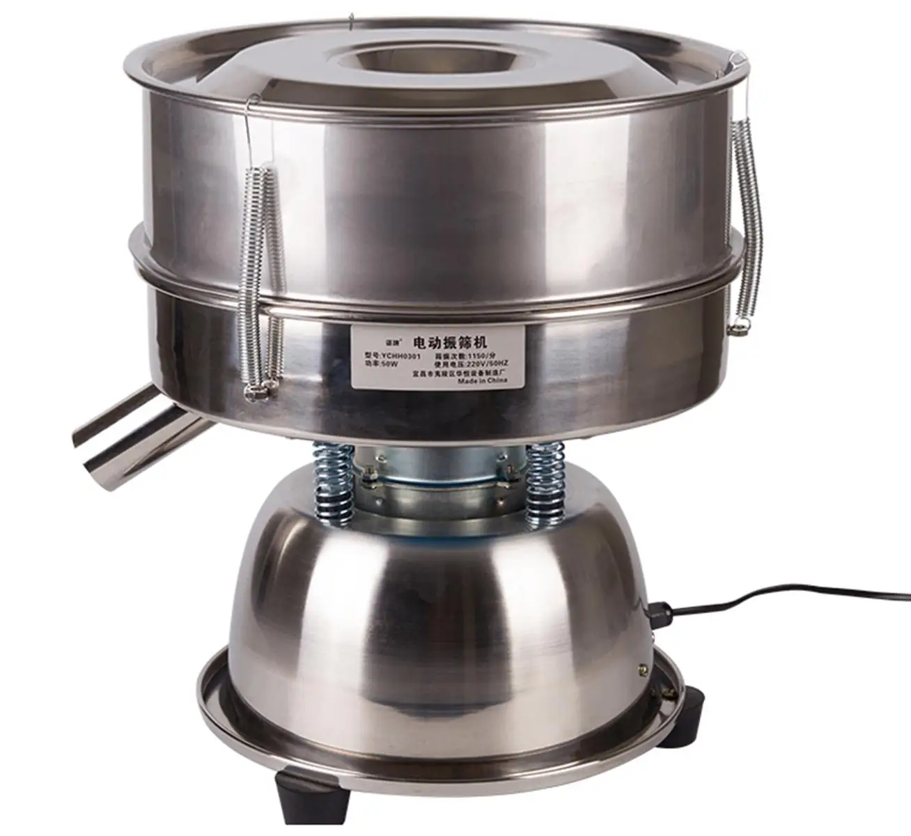 110V / 220V Stainless Steel Dia 30cm 10-200 Mesh Particle Powder Vibration Screen Shaker Vibrating Sieve Machine With Lid
110V / 220V Stainless Steel Dia 30cm 10-200 Mesh Particle Powder Vibration Screen Shaker Vibrating Sieve Machine With Lid