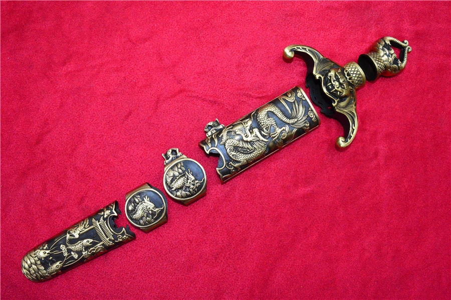 A Set Very Nice Brass Carved Dragon Fittings For Chinese Han Jian Sword Dao Copper Lucky
A Set Very Nice Brass Carved Dragon Fittings For Chinese Han Jian Sword Dao Copper Lucky