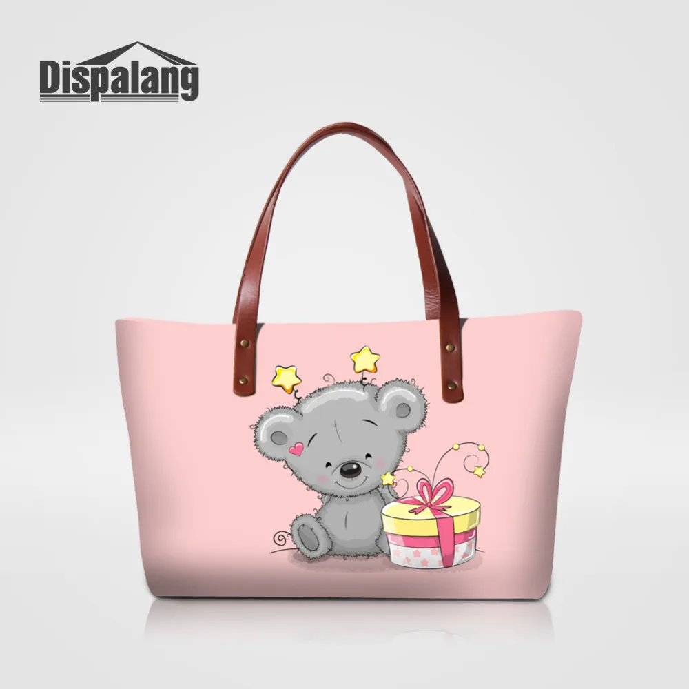 Dispalang Cartoon Bear Printed Shoulder Bags Women Handbags Large Capacity Female Shopping Bag Cute Pink Summer Beach Bag
Dispalang Cartoon Bear Printed Shoulder Bags Women Handbags Large Capacity Female Shopping Bag Cute Pink Summer Beach Bag
