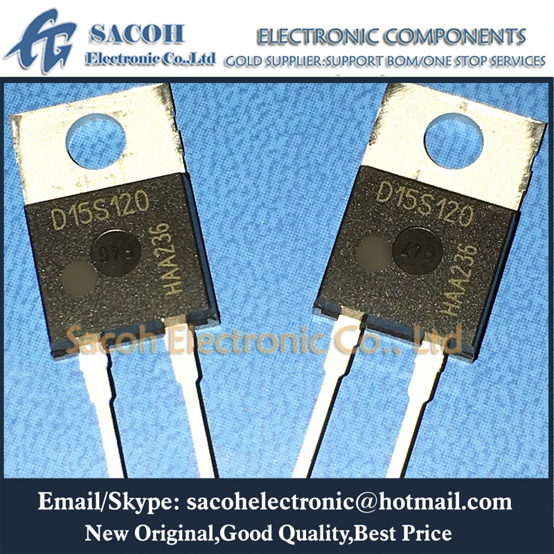 New Original 2Pcs/Lot IDH15S120 D15S120 OR IDW10S120 D10S120 TO-220 15A 1200V Sic Schottky Diode
New Original 2Pcs/Lot IDH15S120 D15S120 OR IDW10S120 D10S120 TO-220 15A 1200V Sic Schottky Diode