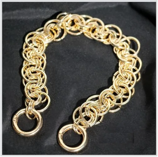 Gold / Silver / Black Bags Handbags Metal Accessories Messenger Bag Chain 2.5CM Thick Circle Chain Handle
Gold / Silver / Black Bags Handbags Metal Accessories Messenger Bag Chain 2.5CM Thick Circle Chain Handle