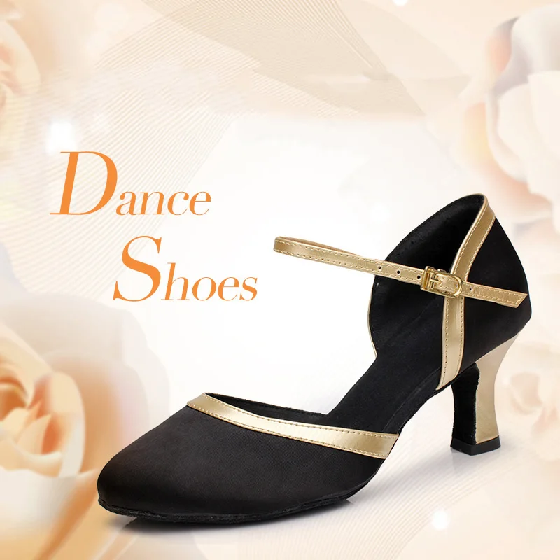 Satin Soft Sole Latin Dancing Shoes Middle Heels 5/7cm Party Tango Waltz Samba Ballroom Dancing Shoes for Women/Ladies/Girl A148
Satin Soft Sole Latin Dancing Shoes Middle Heels 5/7cm Party Tango Waltz Samba Ballroom Dancing Shoes for Women/Ladies/Girl A148