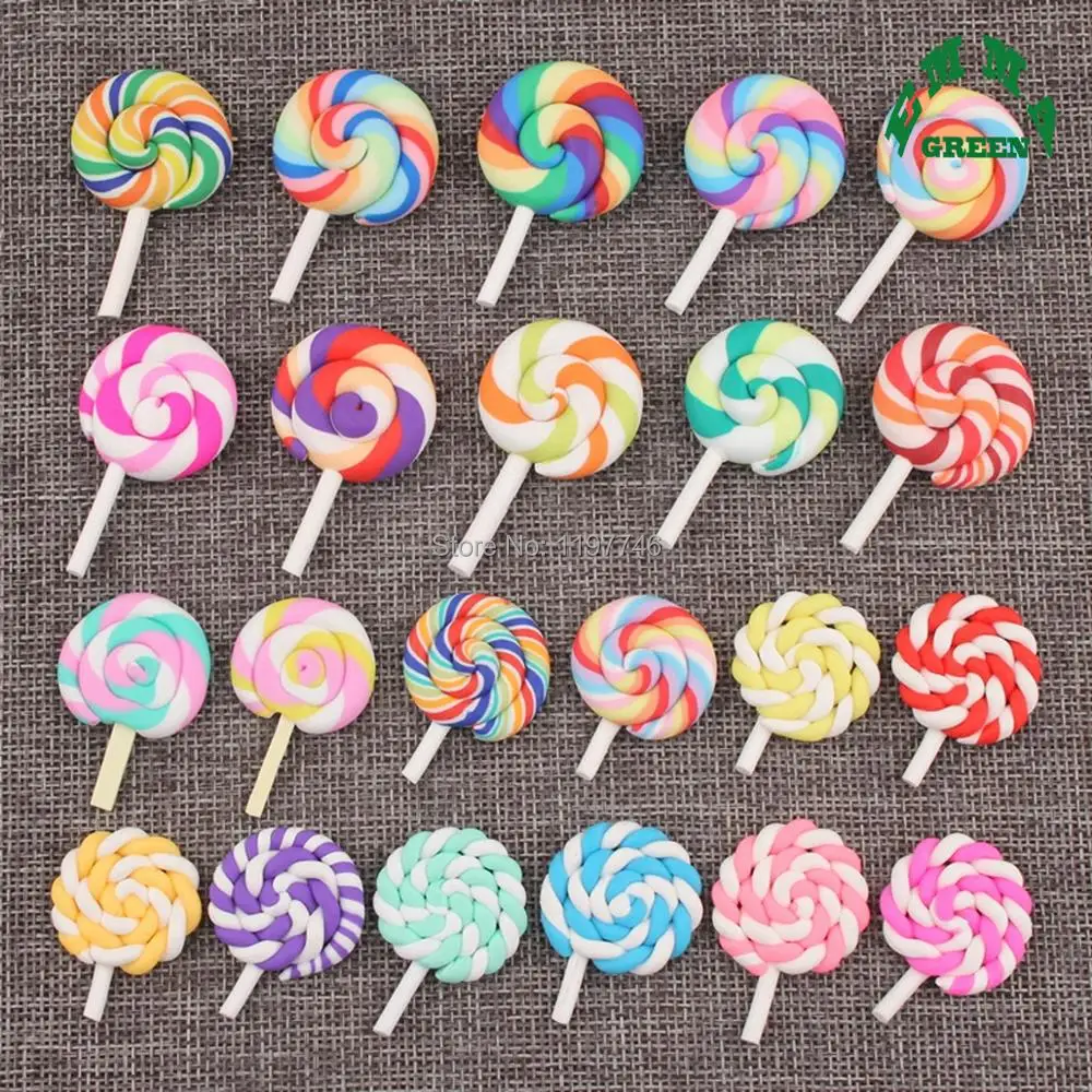 Clay Rainbow Lollipop Polymer Handmade Colorful Lollipop Flatback Cabochon Mini Food Craft diy Phone Case Decor Jewelry 5pcs
Clay Rainbow Lollipop Polymer Handmade Colorful Lollipop Flatback Cabochon Mini Food Craft diy Phone Case Decor Jewelry 5pcs
