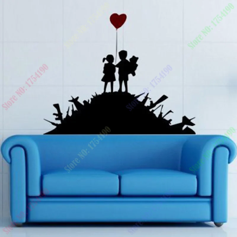 Artistic sophisticated modern art Banksy Boy And Girl On Bombs wall sticker Custom any colour any size Vinyl wall stickers
Artistic sophisticated modern art Banksy Boy And Girl On Bombs wall sticker Custom any colour any size Vinyl wall stickers