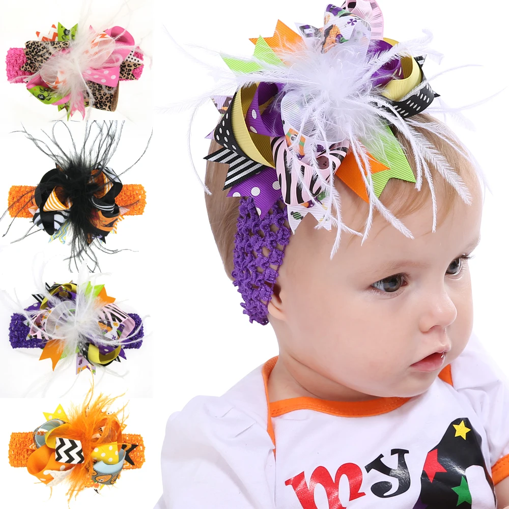 Halloween Party accessories fashion toddlers kids wide headband grosgrain ribbon bows feather headband
Halloween Party accessories fashion toddlers kids wide headband grosgrain ribbon bows feather headband