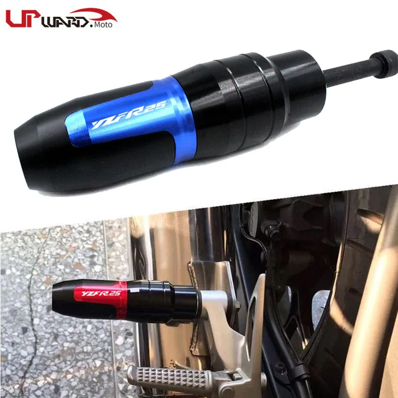 Мотоциклетные CNC рамки, аварийные прокладки, выхлопные слайдеры, защита от повреждений с логотипом, подходит для YZF-R25 YZFR25 YZF R25 2015 2016 2017 2018