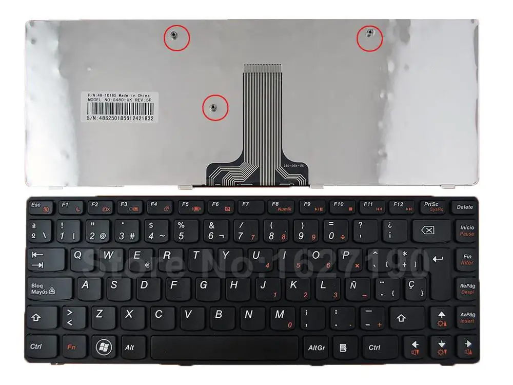 SP Spanish Keyboard for LENOVO Z380 Z480 Z485 G480 G485 BLACK FRAME BLACK New Laptop Keyboards With
SP Spanish Keyboard for LENOVO Z380 Z480 Z485 G480 G485 BLACK FRAME BLACK New Laptop Keyboards With