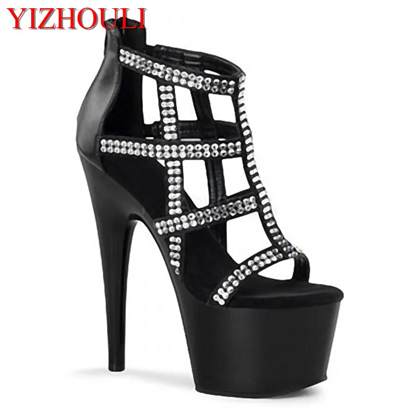 15CM Shine Diamond Super High Heel Platform Pole Dance Show/Model Shoes, Banquet Sandals
15CM Shine Diamond Super High Heel Platform Pole Dance Show/Model Shoes, Banquet Sandals