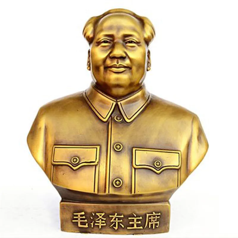 Home Decoration Pure Brass Hair Chairman Bronze Statue Brass Crafts Half-length Chairman Like Housewarming Opening Gift
Home Decoration Pure Brass Hair Chairman Bronze Statue Brass Crafts Half-length Chairman Like Housewarming Opening Gift