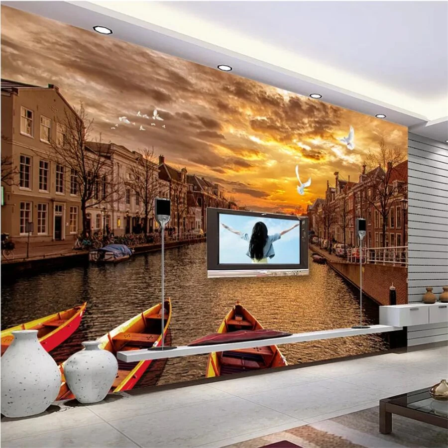beibehang Custom large-scale wallpaper 3D photo murals retro retro European street view TV background wall paper water 3D mural
beibehang Custom large-scale wallpaper 3D photo murals retro retro European street view TV background wall paper water 3D mural