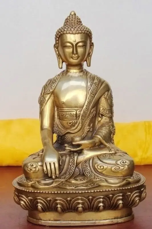 Chinese Tibet Tibetan Buddhis shakyamuni bronze buddha statue 15cm Bronze wedding copper Decoration real Brass
Chinese Tibet Tibetan Buddhis shakyamuni bronze buddha statue 15cm Bronze wedding copper Decoration real Brass