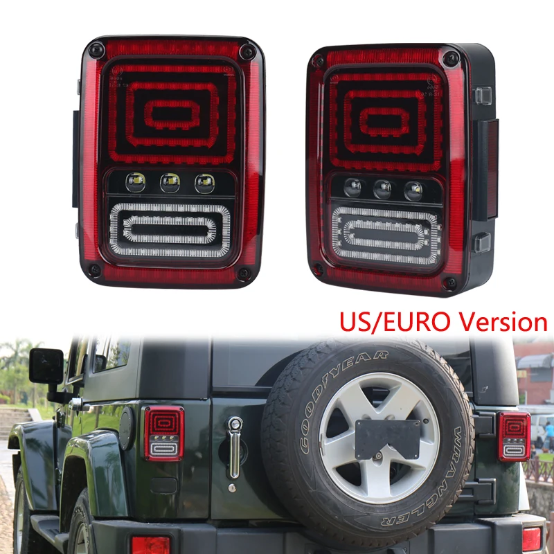 EU US Version LED Rear Lamp with Brake Turn Signal Light 1Pair Led Tail Light for Jeep Wrangler JK 2007 2008 2009 2010 to 2016
EU US Version LED Rear Lamp with Brake Turn Signal Light 1Pair Led Tail Light for Jeep Wrangler JK 2007 2008 2009 2010 to 2016
