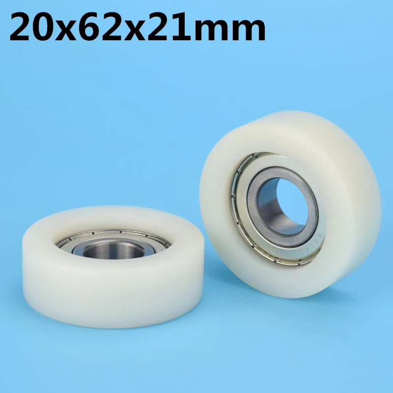 1Pcs 20x62x21 mm Nylon Plastic Wheel With Bearings Flat miniature pulley PA66 Reinforced nylon Hard bearing
1Pcs 20x62x21 mm Nylon Plastic Wheel With Bearings Flat miniature pulley PA66 Reinforced nylon Hard bearing