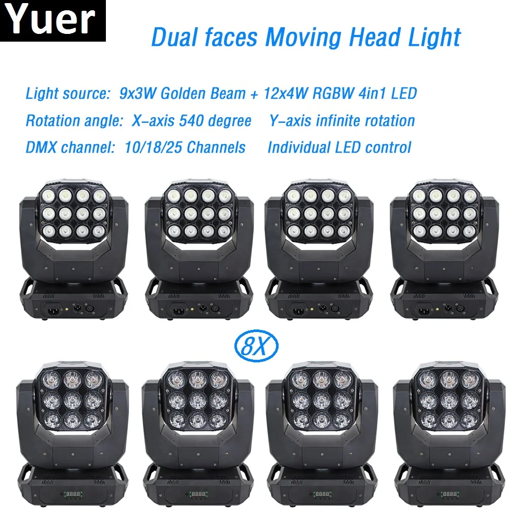 8Pcs/Lot Double Face Infinite Rotating Moving Head Light 100W led beam wash moving DMX512 for Disco KTV Club Party light box
8Pcs/Lot Double Face Infinite Rotating Moving Head Light 100W led beam wash moving DMX512 for Disco KTV Club Party light box