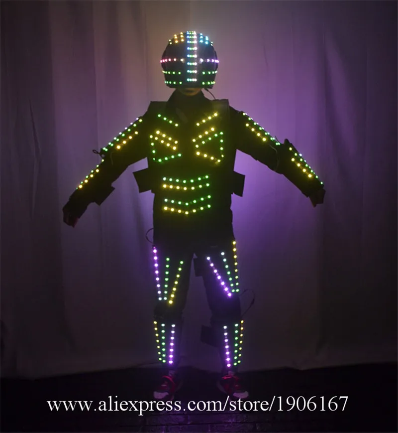RGB Цветной светодиодный костюм робота для выращивания, костюм на шлеме, мужская светодиодная светящаяся одежда, танцевальная одежда для ночных клубов, вечеринок, мероприятий, товары для КТВ
RGB Цветной светодиодный костюм робота для выращивания, костюм на шлеме, мужская светодиодная светящаяся одежда, танцевальная одежда для ночных клубов, вечеринок, мероприятий, товары для КТВ
