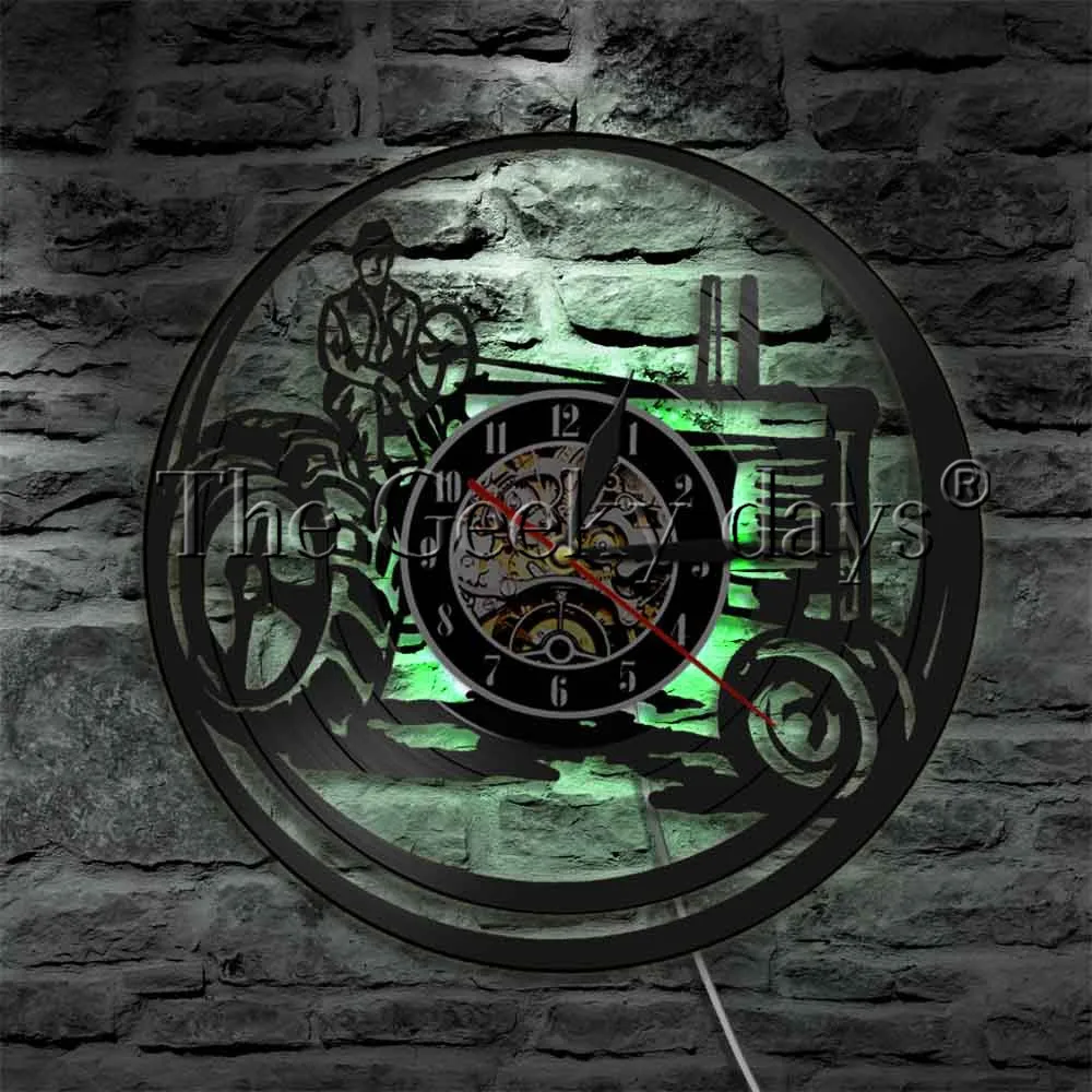 Farmer On Tractor LED Lights Farm Tractor Farming Night Light Vintage Design Illuminated Wall Clock Planter Lights
Farmer On Tractor LED Lights Farm Tractor Farming Night Light Vintage Design Illuminated Wall Clock Planter Lights